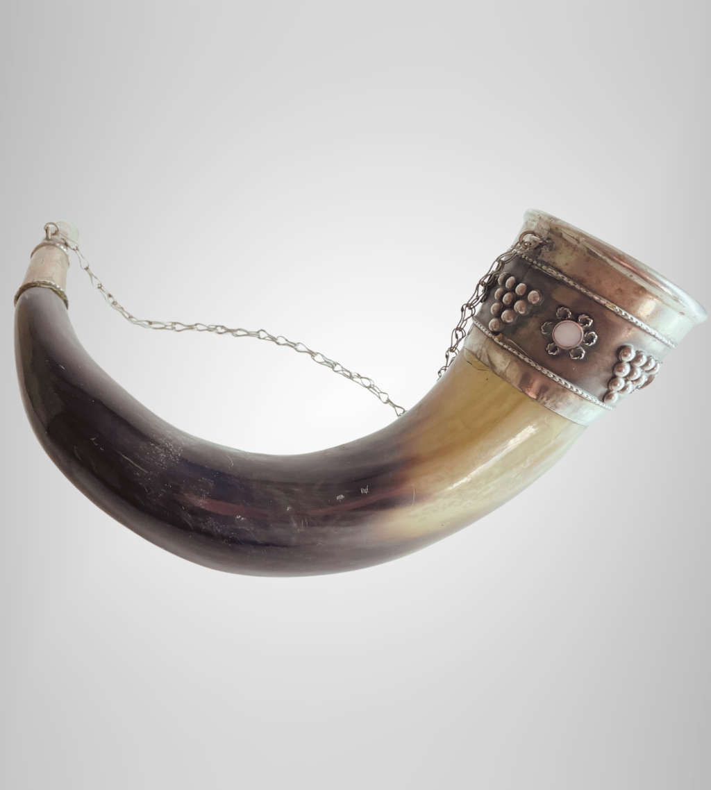 Set of 3 Antique Viking Style Drinking Horns