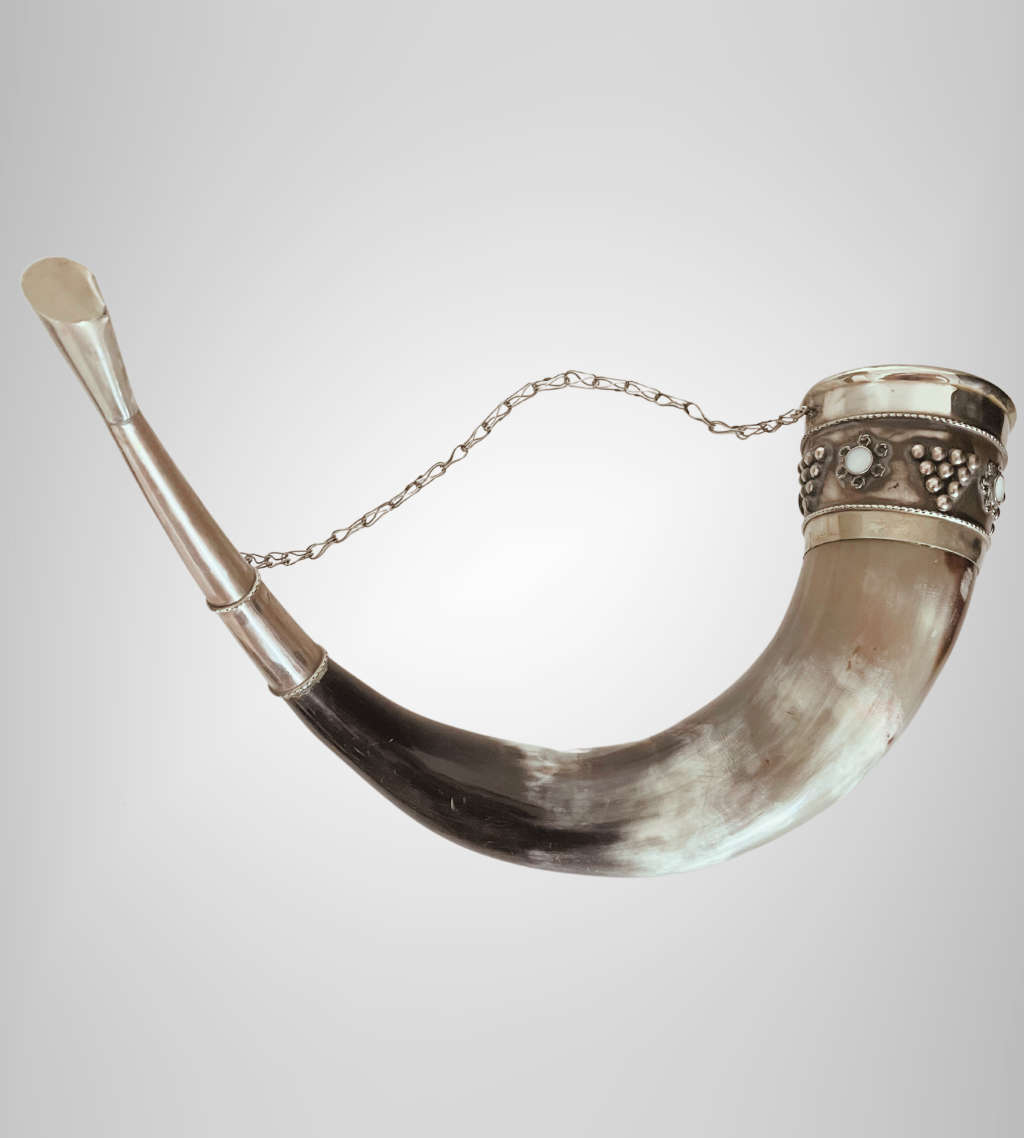 Set of 3 Antique Viking Style Drinking Horns