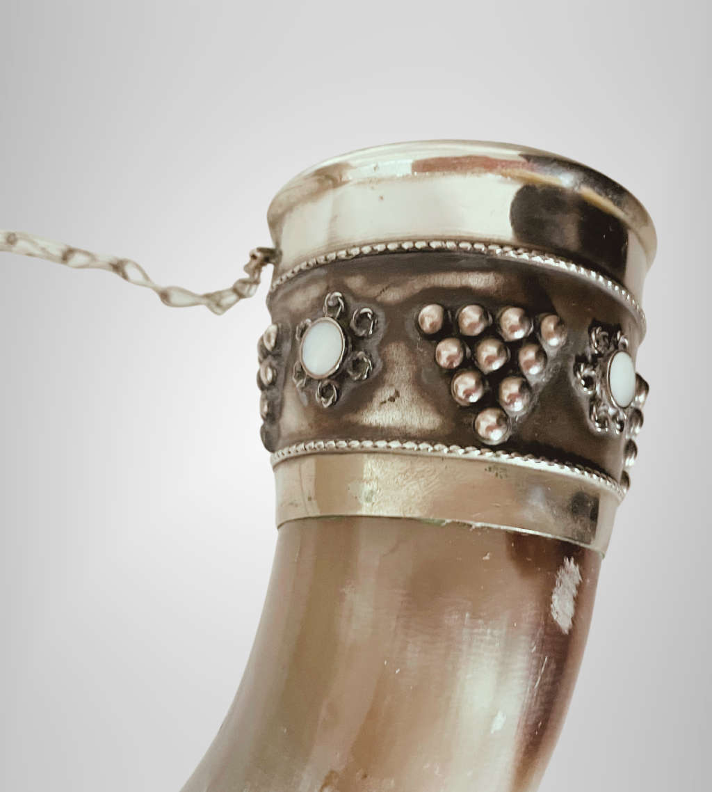 Set of 3 Antique Viking Style Drinking Horns