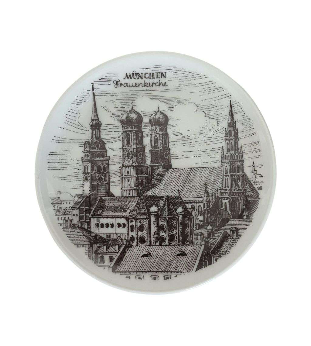 Vintage 3-Piece Collectible Coaster Plates - Made in Germany - Rhineland & Bavaria Decor 10cm