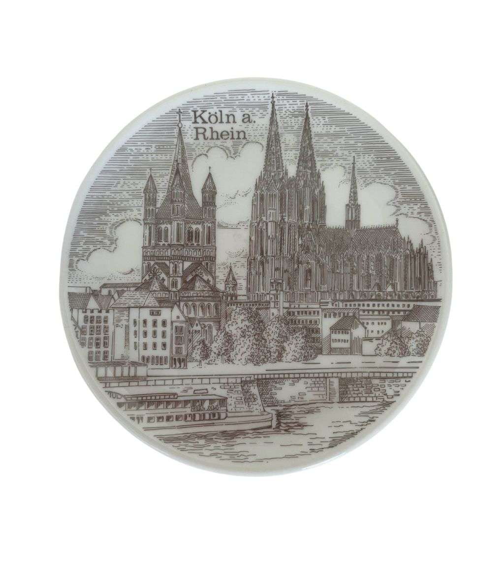 Vintage 3-Piece Collectible Coaster Plates - Made in Germany - Rhineland & Bavaria Decor 10cm