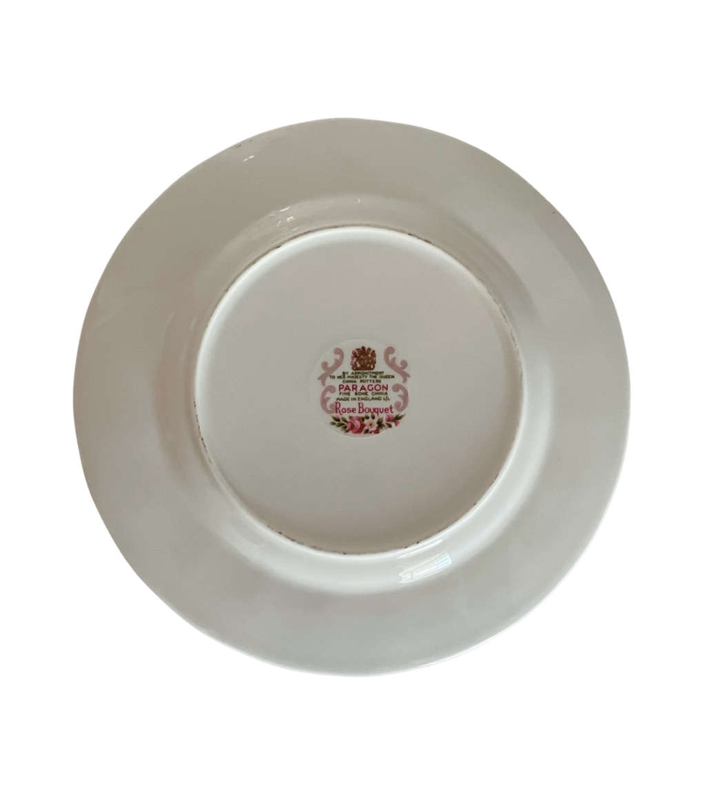 Vintage Paragon Rose Bouquet Teacup Trio - Fine Bone China, Royal Warrant