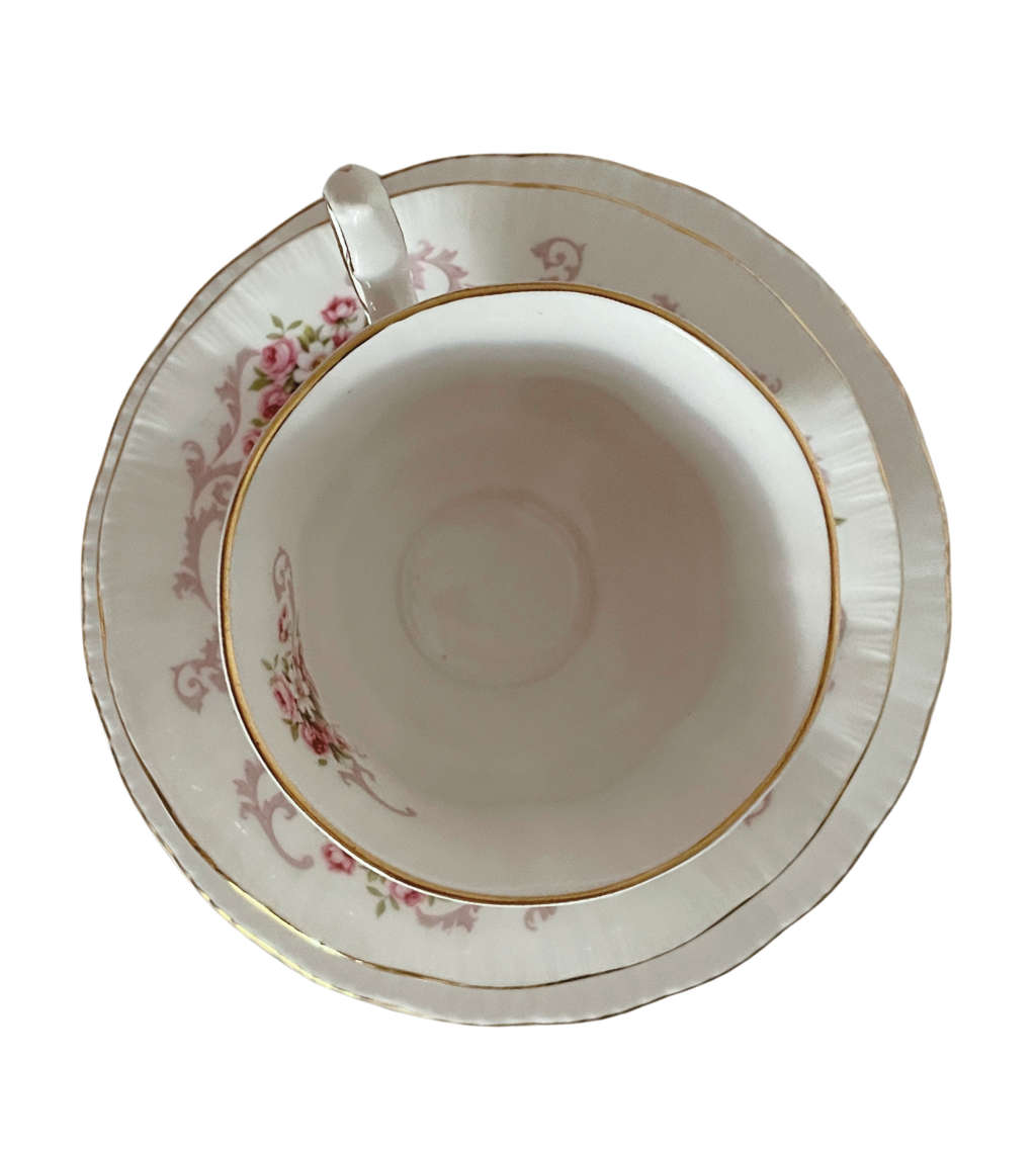 Vintage Paragon Rose Bouquet Teacup Trio - Fine Bone China, Royal Warrant