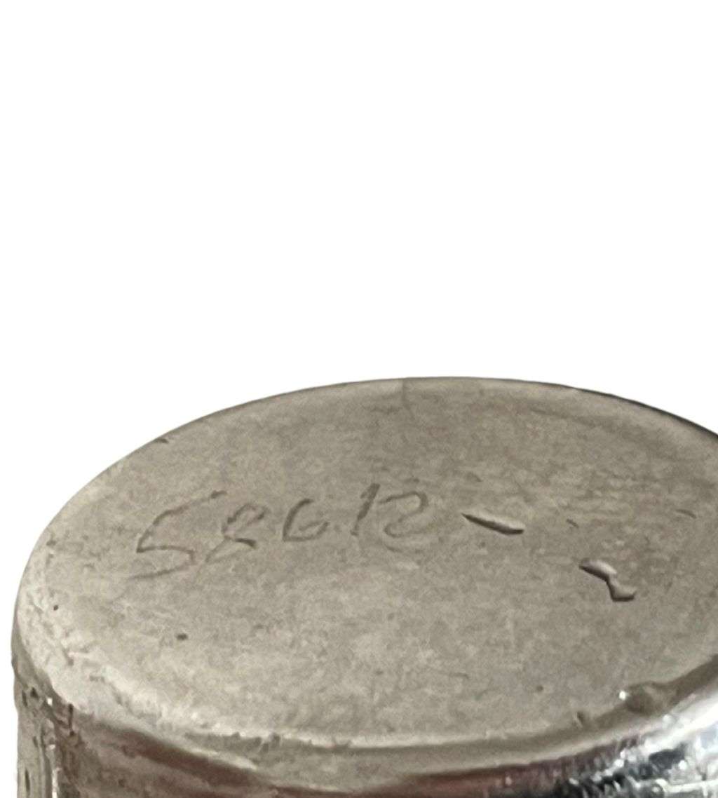 Reduced! Antique 3 Arm Colonial Silver Plated Candelabra with Axe Mark - Wilbraham Family Crest