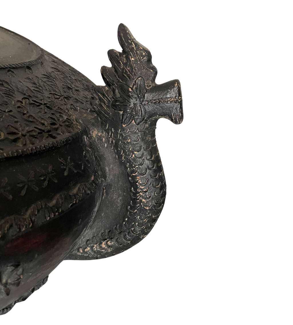 Reduced Price - Rare  Bronze Ming Dynasty Bowl with Dragon Handles, Large 55cm Size