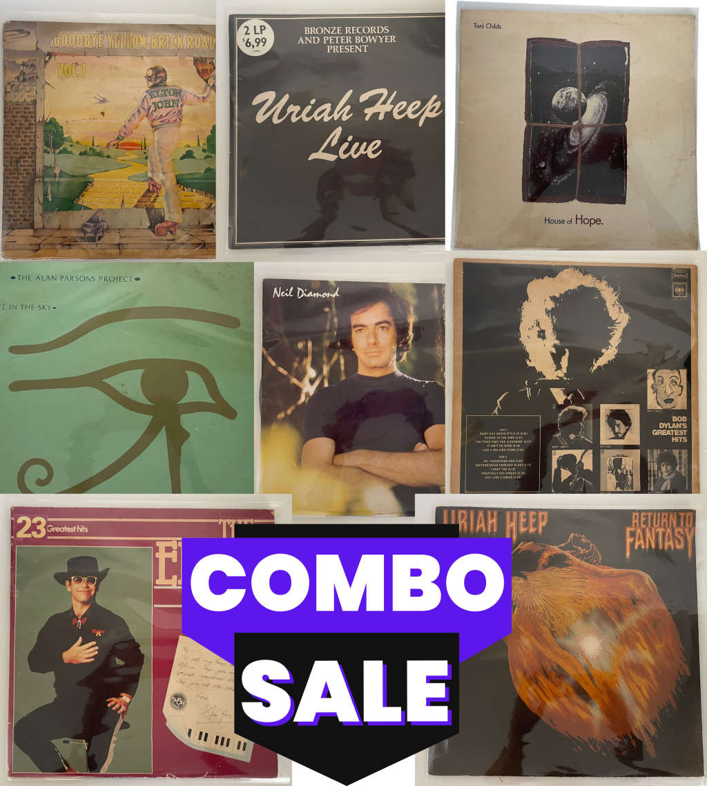 40+ Vinyl Record Collection: Classic Rock, Pop, and More Albums LP Combo Sale