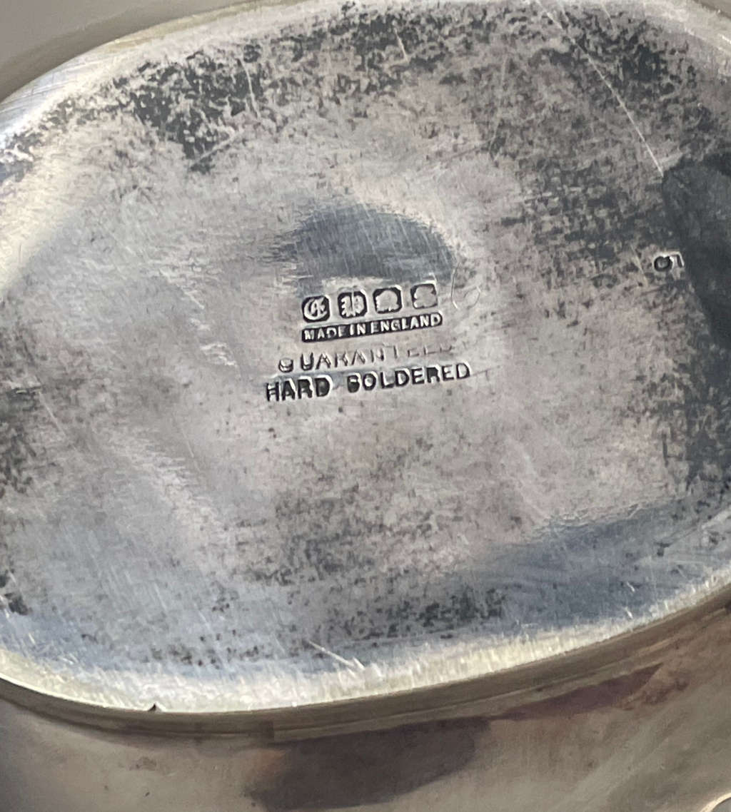 Silver-Plated Sheffield EPNS Teapot with Bakelite Handle and Finial