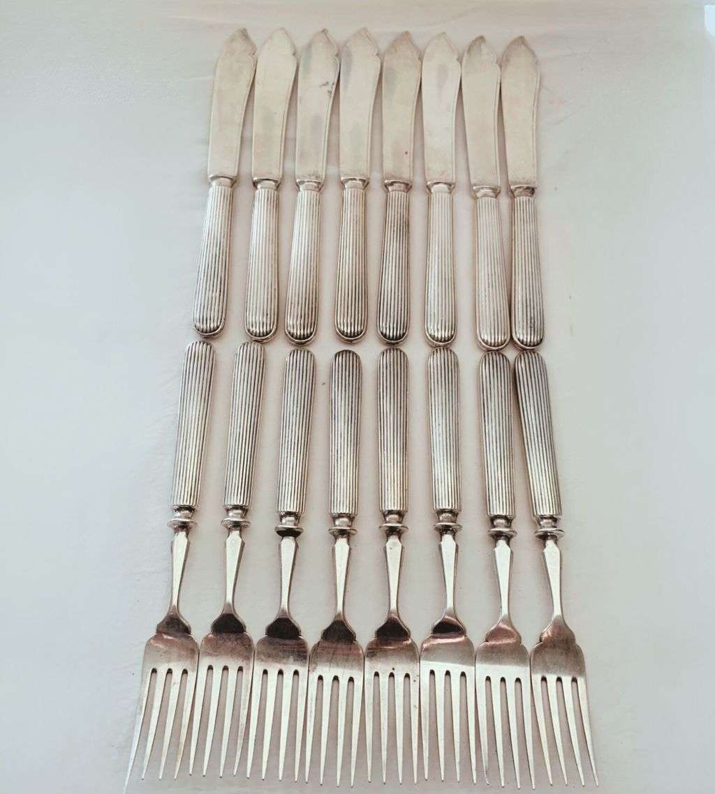 Reduced! Antique 16-Piece Elkington & Co. Victorian Cutlery Set - 1851 Titanic