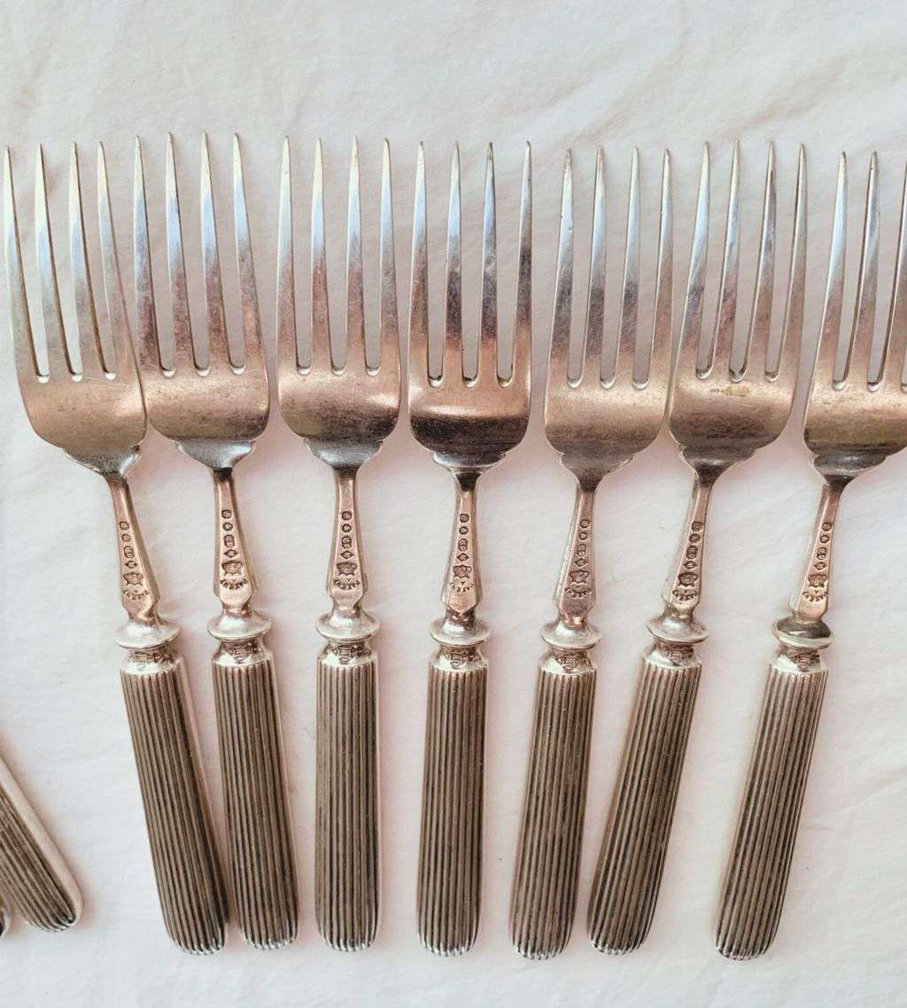 Reduced! Antique 16-Piece Elkington & Co. Victorian Cutlery Set - 1851 Titanic