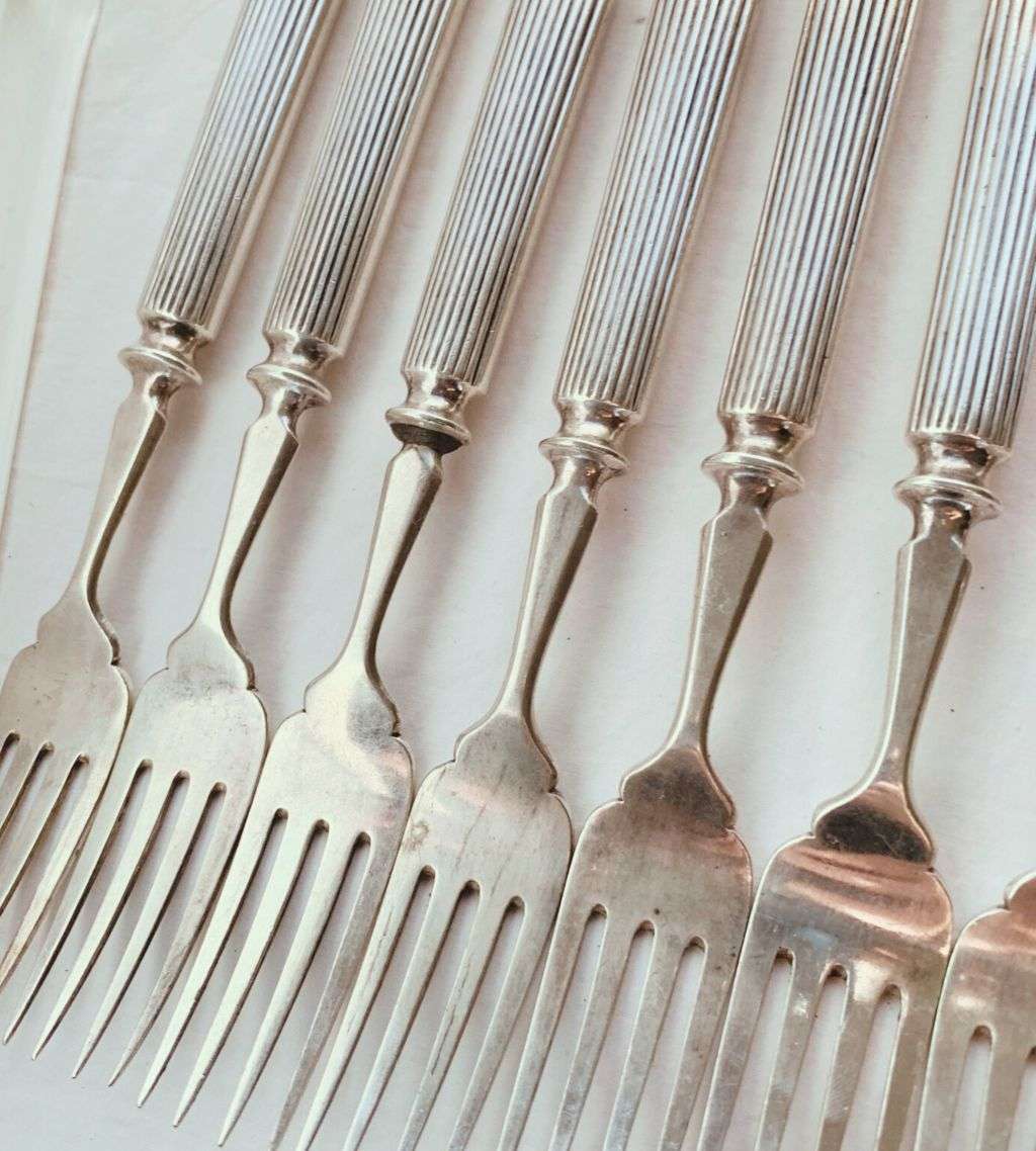 Reduced! Antique 16-Piece Elkington & Co. Victorian Cutlery Set - 1851 Titanic