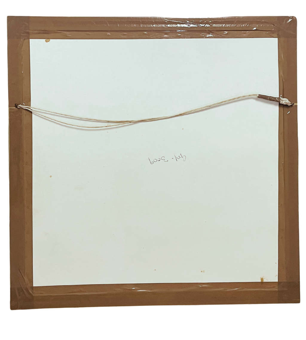 Stunning 20TH century Egyptian Papyrus Art - Hand-Painted Ancient Astrological Calendar- Signed