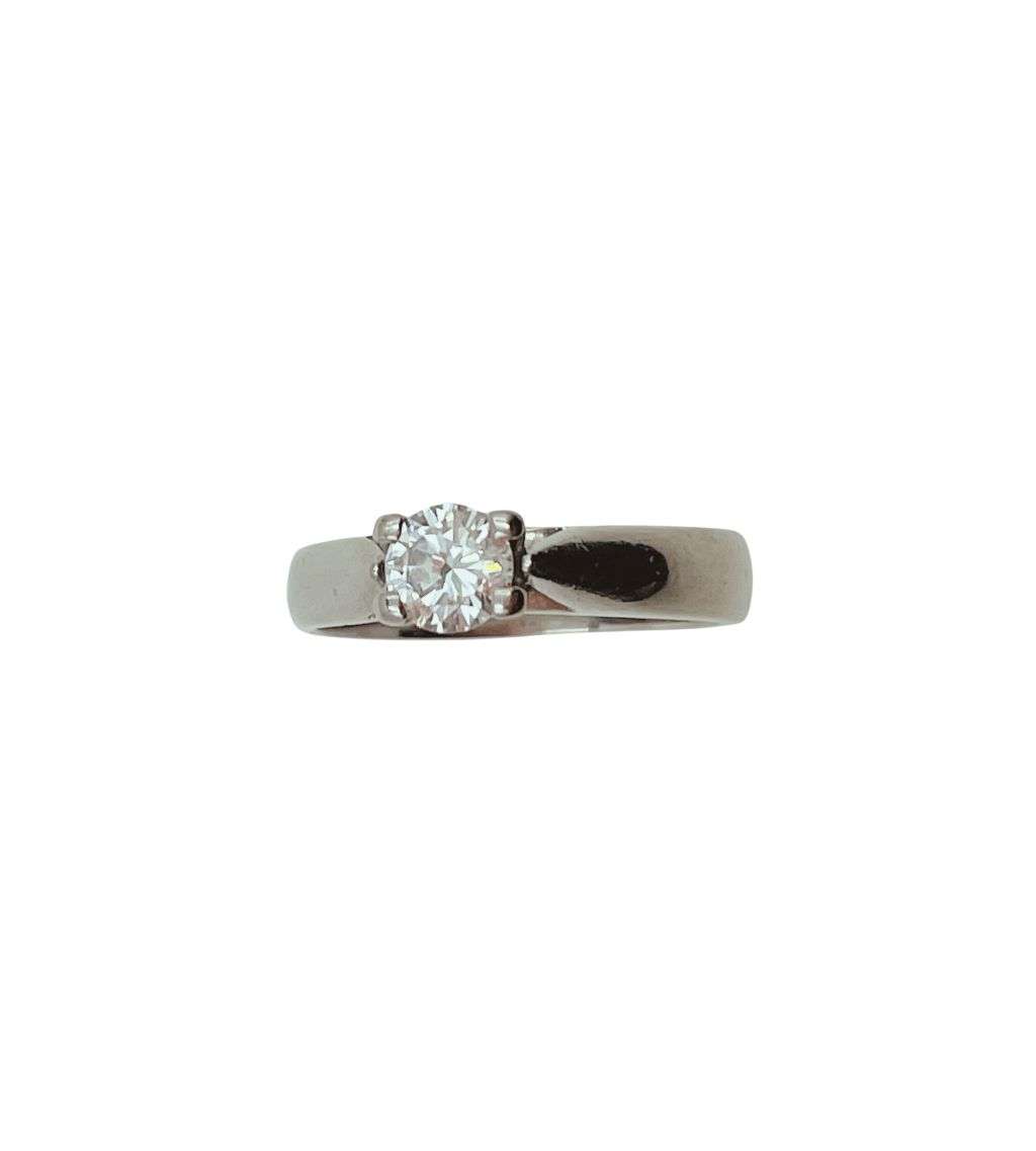 Reduced! Exclusive 18ct White Gold Engagement Ring with 0.35ct Natural Diamond by Rosanna Moskovitch
