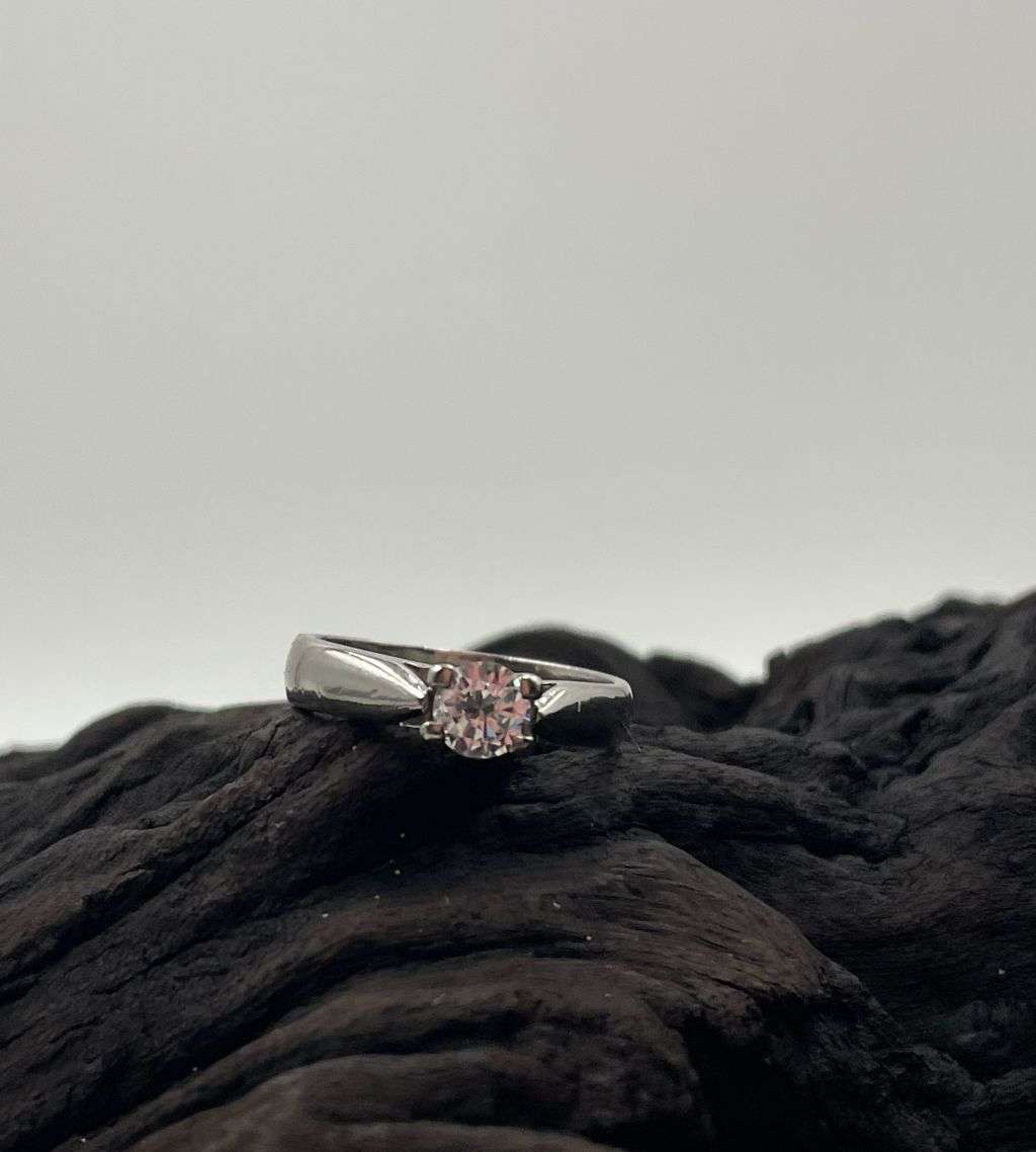Reduced! Exclusive 18ct White Gold Engagement Ring with 0.35ct Natural Diamond by Rosanna Moskovitch