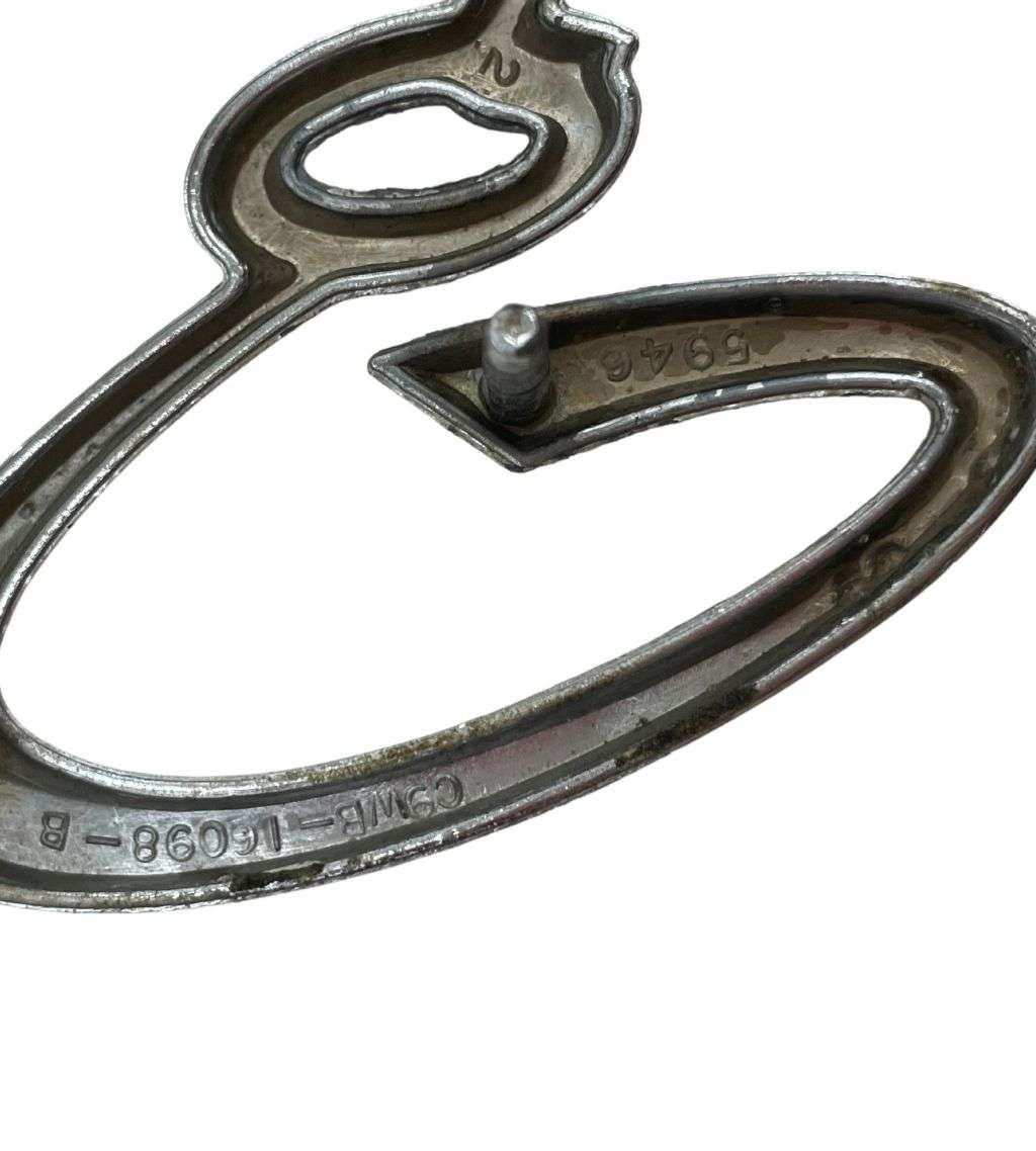 Original 1970 Mercury Cougar XR7 Hardtop Roof Emblem & Fender Extension Script Emblem - Rare Parts