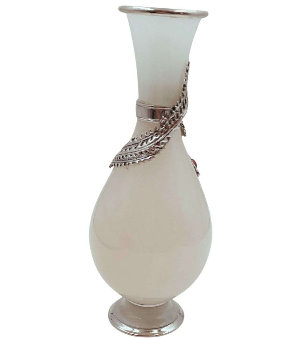 Exquisite Jade Vase - "Prosperity Brought by the Dragon and Phoenix" by Sunward Artware