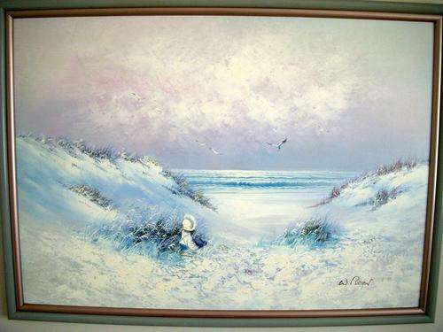 W. Brian classic original oil on board - 71x97cm (Large painting)