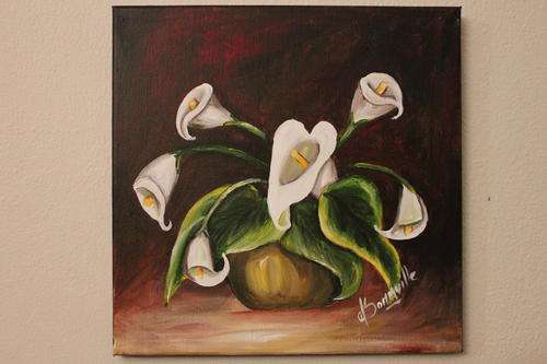 D'Sommville original; 300x300mm; Acrylic on boxed canvas and ready to hang as is