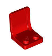 LEGO RED MINIFIG UTENSIL SEAT 2 X 2