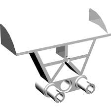 SET 4600: WHITE VEHICLE SPOILER 3 X 4 X 6