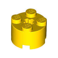LEGO YELLOW BRICK ROUND 2X2