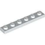 LEGO WHITE PLATE 1X6