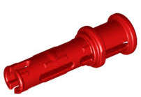 LEGO RED TECHNIC PIN 3L WITH FRICTION RIDGES LENGTHWISE AND STOP BUSH