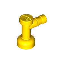 LEGO YELLOW TAP 1X1 WITHOUT HOLE IN END