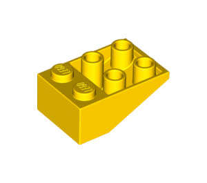 LEGO YELLOW SLOPE 25° (33) 2X3 INVERTED WITHOUT CONNECTIONS BETWEEN STUDS