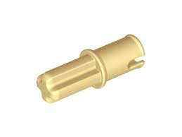 LEGO TAN TECHNIC AXLE PIN WITH FRICTION RIDGES LENGTHWISE
