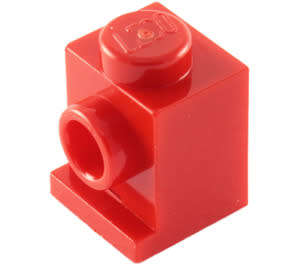 LEGO RED BRICK MODIFIED 1X1 WITH HEADLIGHT