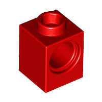 LEGO RED TECHNIC, BRICK 1 X 1 WITH HOLE