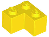 LEGO YELLOW BRICK 2 X 2 CORNER