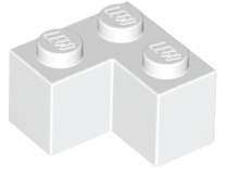 LEGO WHITE BRICK 2 X 2 CORNER