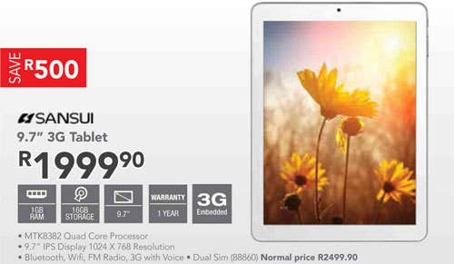 SANSUI 9'7 inch internet tablet