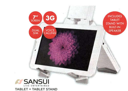 SANSUI 7" TABLET ***WITH FREE SPEAKER STAND *****