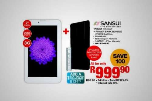 SANSUI 7" TABLET ***WITH FREE POWERBANK  *****
