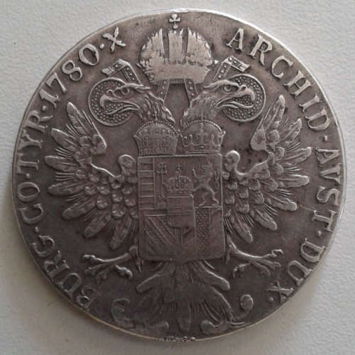 AUSTRIAN....MARIE THERESIA THALER DATED 1780.. LATER RESTRIKE.