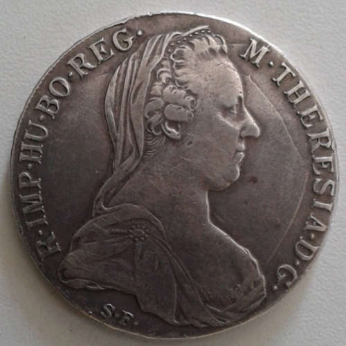 AUSTRIAN....MARIE THERESIA THALER DATED 1780.. LATER RESTRIKE.
