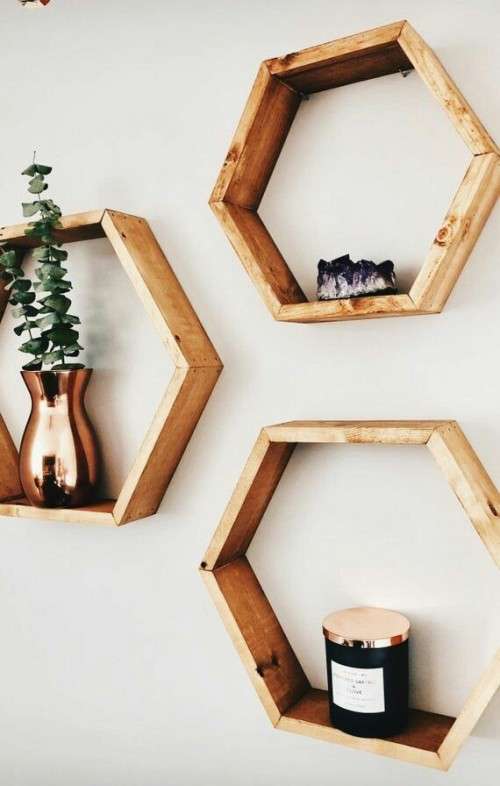 Honey comb shelves