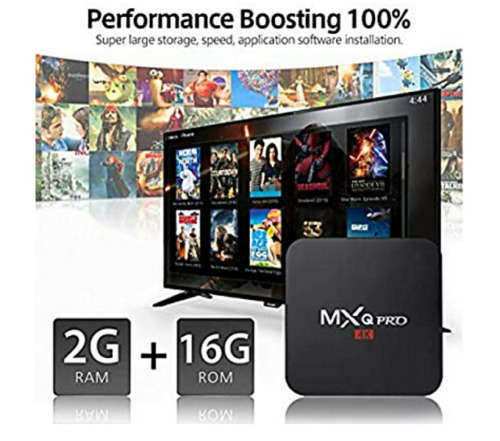 MXQ PRO 4K UHD 2GB  DDR4 RAM / 16GB ROM Android TV Box