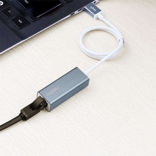 Onten USB Network Adapter,Aluminum Alloy USB3.0 to RJ45 Gigabit Ethernet Adapter