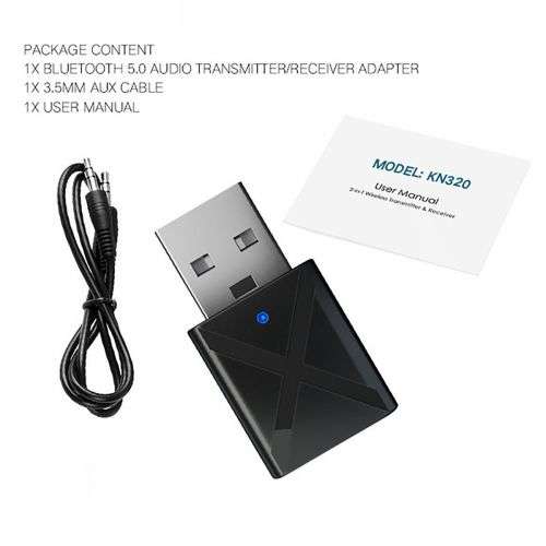 Bluetooth 5.0 Transmitter / Receiver Stereo WirelessAudio  Bluetooth Adapter