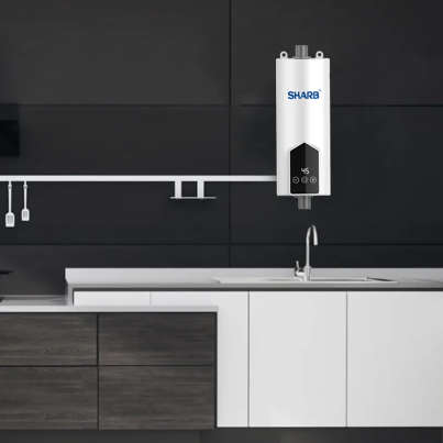 Sharb 5500W Mini Tankless Electric Water Heater - Instant water Heater for Kitchen / Bathroom Shower
