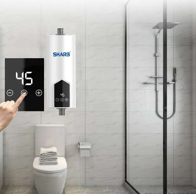 Sharb 5500W Mini Tankless Electric Water Heater - Instant water Heater for Kitchen / Bathroom Shower