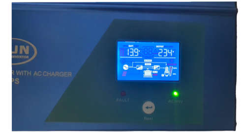 Sun 2000 watt inverter with AC charger and 100ah deep cell gel battery combo