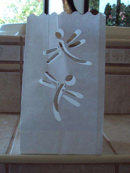 2 x Pack of 10  Paper Candle Lantern bags 1 x lotus flowers