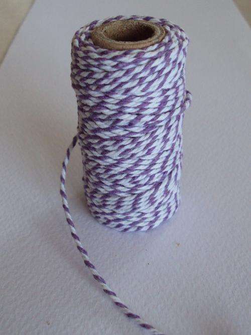 PURPLE AND WHITE BAKERS TWINE