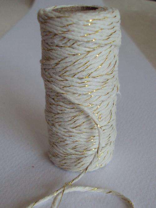 20 METER ROLL GOLD METALIC BAKERS TWINE