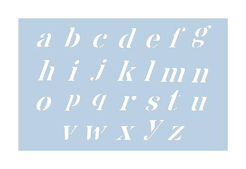 ALPHABET CAKE STENCIL