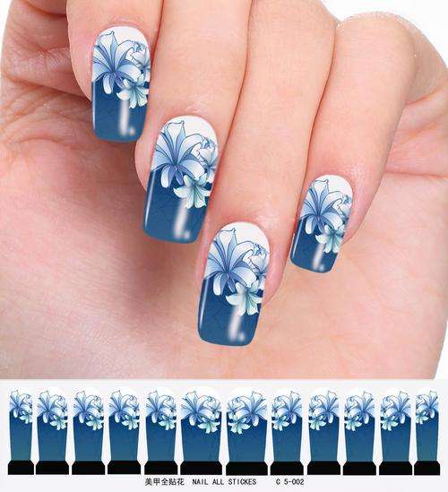 12 NAIL DECALS / WRAPS - LATEST EUROPEAN NAIL CRAZE !!!